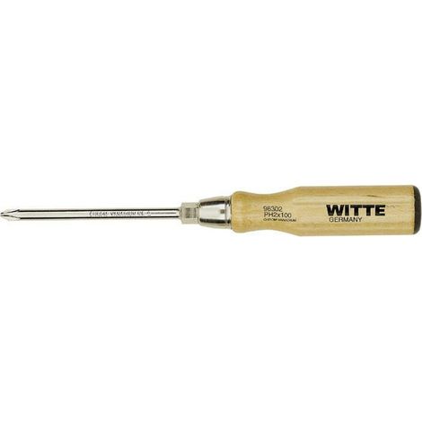 Tournevis cruciforme avec manche en bois (PH3x150) WITTE 96303
