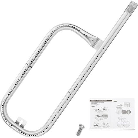 43 cm langes Brennerrohr aus Edelstahl 304 – Kompatibel mit Weber Q100, Q120, Q1000 und Q1200 – Gleichmäßige Hitze beim Grillen (1/5)