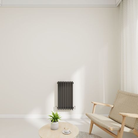 Stech Homes 600x425mm Anthracite Traditional 3 Column Horizontal Cast Iron Style Central Heating Radiator (1/5)