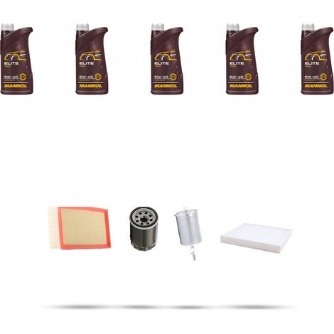 Kit tagliando 4 FILTRI e 5L OLIO compatibile con Seat Cordoba II 1.6i 74kw dal 1999 (1/5)