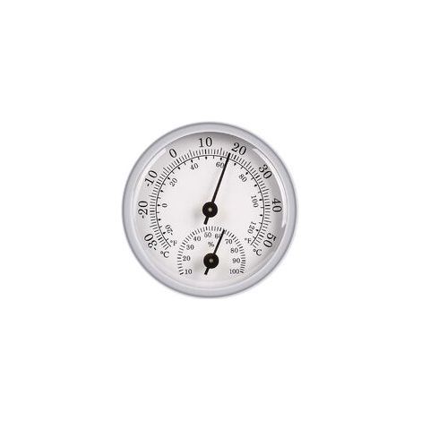 Hygrometer-Thermometer, Feuchtigkeitssensor-Monitor-Detektormessungen, analoges Thermometer zur Verwendung in feuchten Umgebungen von Innen-/Außenterrassen (1/5)
