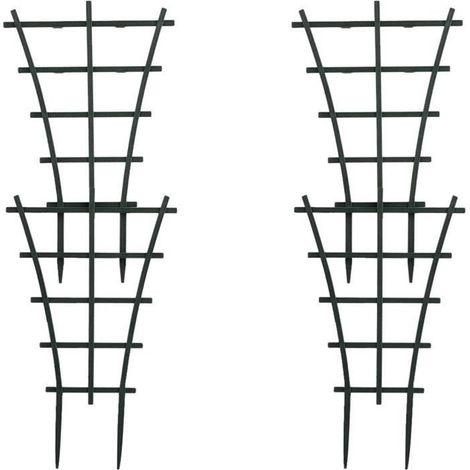 Lot de 4 Treillis de Jardinage en Plastique pour Mini Plantes grimpantes (1/4)