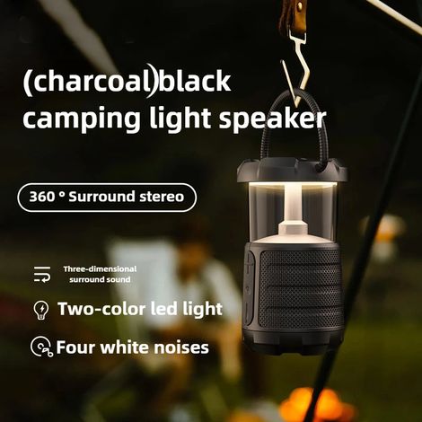 Lampe de camping multifonctionnelle, enceinte Bluetooth, lecteur de carte TF, basses profondes, étanche (1/3)