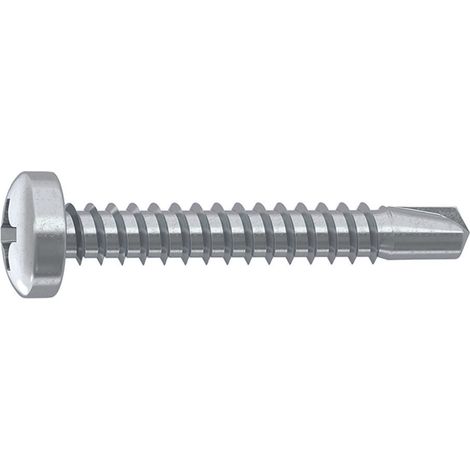 VITE AUTOPERFORANTE TC CAVA PH IN ACCIAIO ZINCATO BIANCO- - ø mm.3,5x19 - 1000 pezzi AMBROVIT