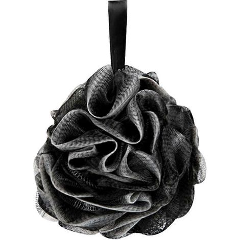 Boules de nettoyage et éponges de bain noires, idéales pour apaiser la peau, lot de 1 (1/5)