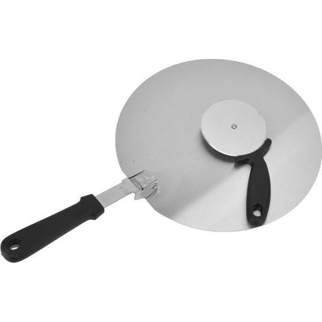 Pelle à Pizza en Acier Inoxydable Confortable à Tenir avec Pizza, Poignée Pliable pour la Cuisson et la Cuisson de Pizzas, Pain, Pâtisseries, 2 Ensembles (Grand). (1/4)