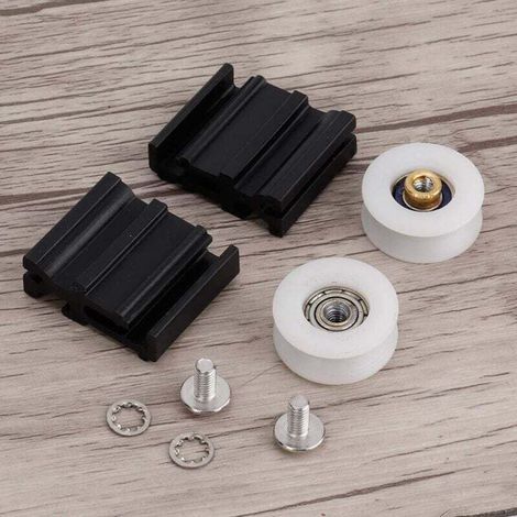 Gewächshaus-Zubehörsets, Türrollen-Ersatz mit 2 Kunststoffteilen für Hallengewächshäuser (22 mm) (1/5)