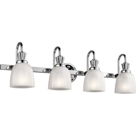 [GEBRAUCHT] B-Ware KICHLER LED-Wandleuchte Cora Badleuchte Wandleuchte Leuchte fürs Bad 4-fl chrom (1/2)