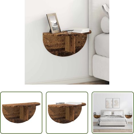 Altholz - Wandregal Wandmontiert Altholz 48 x 24 x 24 cm Holzwerkstoff (1/5)