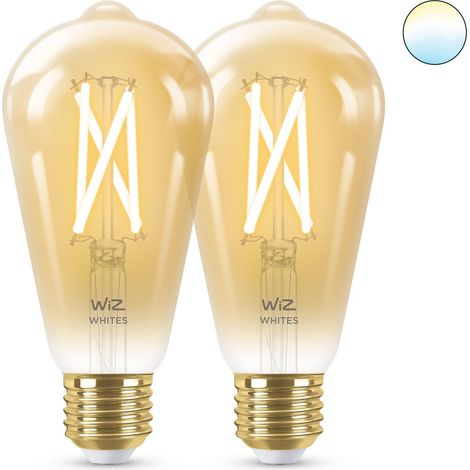 WiZ bombilla LED vintage dorada regulable 7W conectada