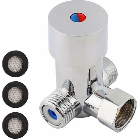 Vanne Mélangeur Eau Chaude Froide Filetage Standard G1/2 pour Robinet Automatique