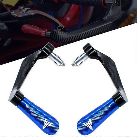 Für Yamaha MT07 MT-10 MT-125 MT-03 MT-01 XSR Motorrad-Lenkergriffe, Brems- und Kupplungshebelschutz, Lenkerschutz (Blau) (1/5)