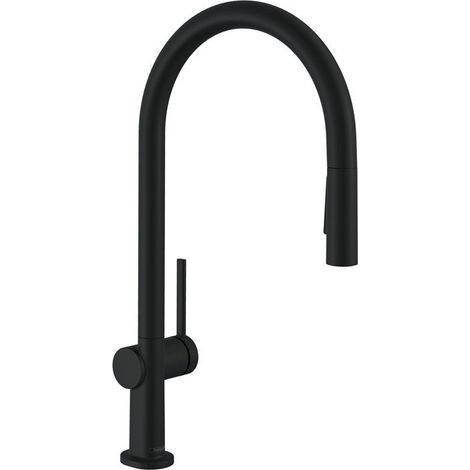 mitigeur de cuisine 210,avec douchette extractible 2 jets noir mat