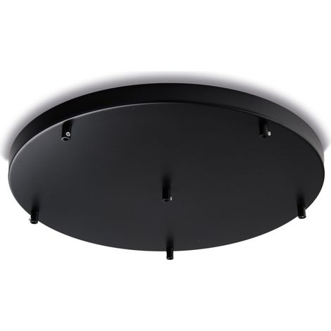 Rosone multicavo in ferro nero diametro 50 con 6 fori H.3 - Ø50