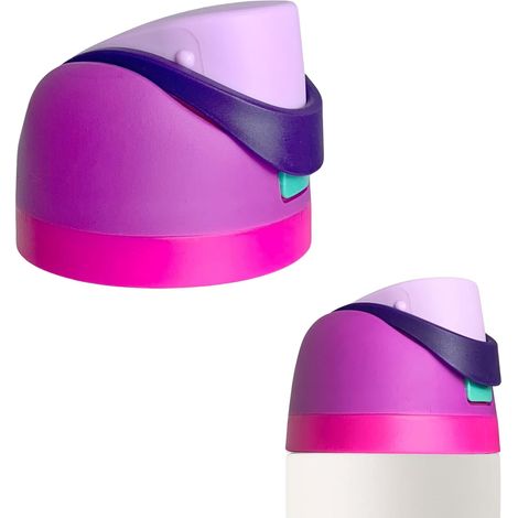 Couvercle de rechange compatible avec les gourdes Owala Freesip, bouchon de rechange anti-fuite à un bouton, compatible avec les gourdes Owala de 473 ml, 710 ml, 946 ml et 1188 ml (violet). (1/5)