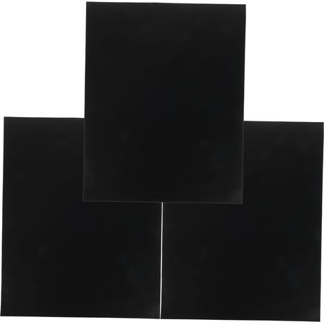 3 feuilles Tapis Four Antiadhésif Réutilisable Protection Fond Four Résistant Haute Température pour Électrique Gril et Micro-ondes Tapis Cuisson Multifonction Noir'-'- (1/5)