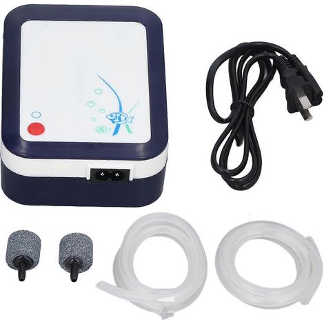 Pompe à air pour aquarium SB-3000 2,8 W, double usage AC/DC 240 V, mini pompe à air à double orifice pour aquariums (CN) (1/5)