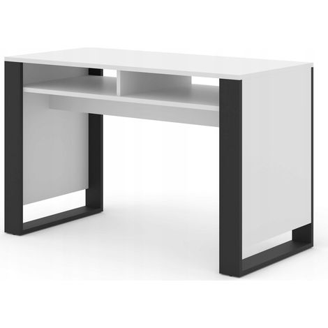 Bureau 120x55cm MONDI blanc / noir Home office (1/4)