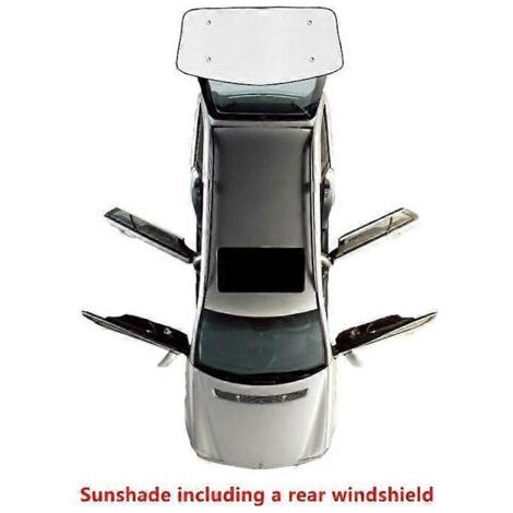 Pare-soleil intégraux pour Volvo XC40 2018-2021, couvrant l'ensemble du pare-brise et des vitres arrière. Accessoires de protection solaire Shaby. (1/5)