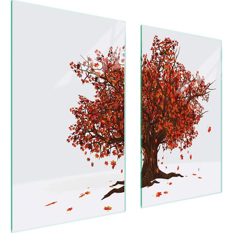 PIASTRA PROTETTIVA IN VETRO PER STUFA 75x52 TREE (1/5)