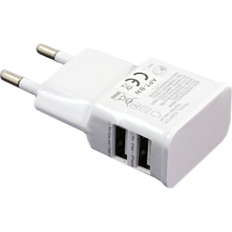 Caricabatterie da parete HH60 2 USB 2A per iPhone e iPod (1/2)