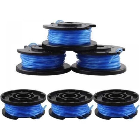 6pcs Replacement Line Spool for Ryobi Grass Trimmer with Trimmer Cap Replacement Spool Compatible with Ryobi One+ AC14RL3A-18V 24V 40V Replacement Trimmer Line Spool Set (1/5)