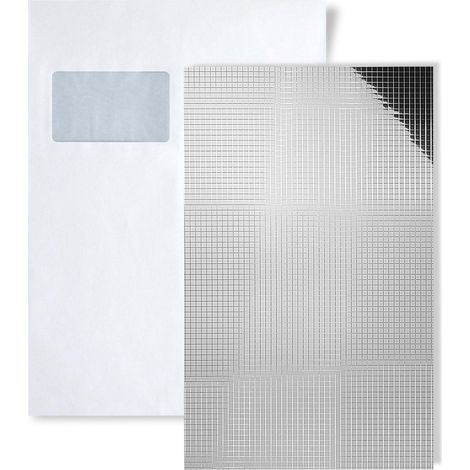 1 ÉCHANTILLON S-27377 WallFace SILVER 5X5 M-Style Collection ÉCHANTILLON revêtement mural au format A5