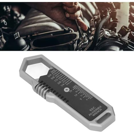 Mini clé en acier allié, réglable de 6 à 19 mm, petite clé métallique EDC (1/5)
