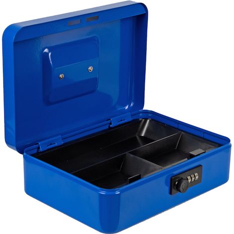 BURG-WÄCHTER Geldkassette, mit Hartgeldeinsatz, Money 5025 blue, Stahlblech blau, 10702
