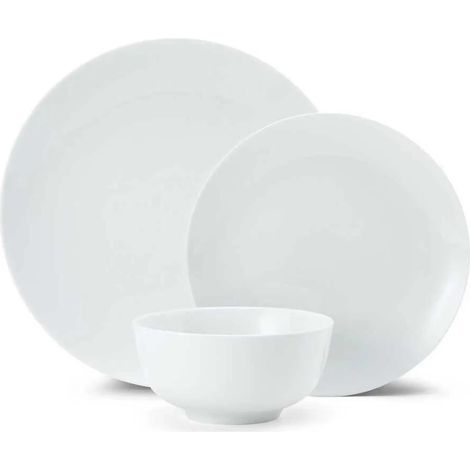 Mikasa Juego de vajilla blanco 12 piezas porcelana