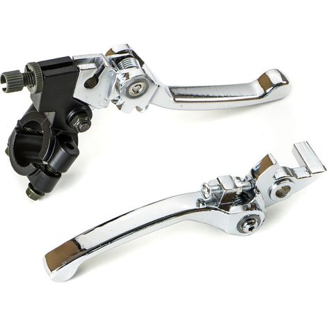 STI Coppia Leve Freno e Frizione Pitbike Cross Motard Ripiegabili