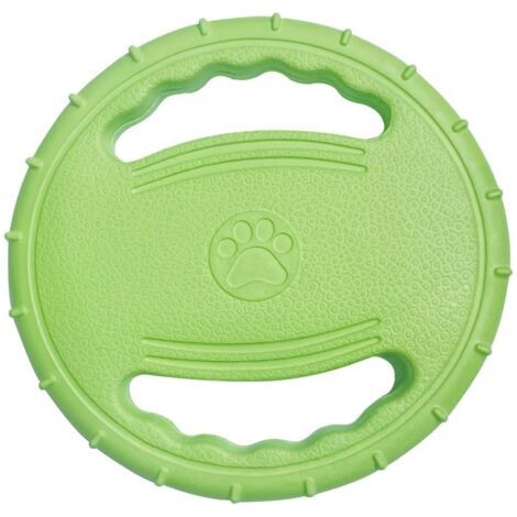 VtiziklFrisbee en caoutchouc dur flottant pour chiens diamètre 20 cm(vert)