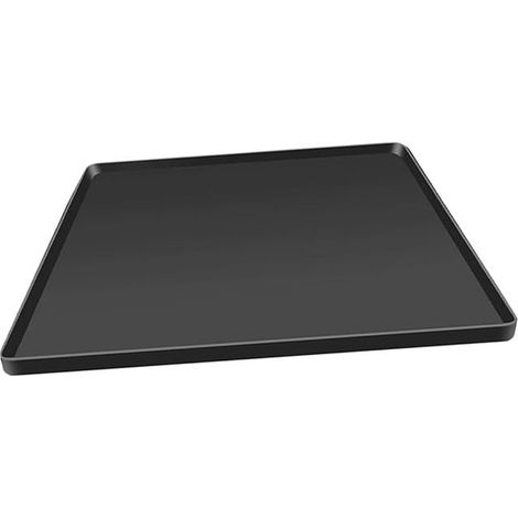 Drip Tray Mat for Mini Fridge 50 x 50 cm Black Silicone with Raised Edges, Non-Slip for Washing Machine, Floor Protection, Home Office, Multipurpose Mat (1/5)