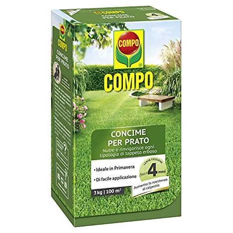 CONCIME FLORANID PRATO 3KG COMPO CONCIMAZIONE GIARDINAGGIO CURA PRATO (1/4)