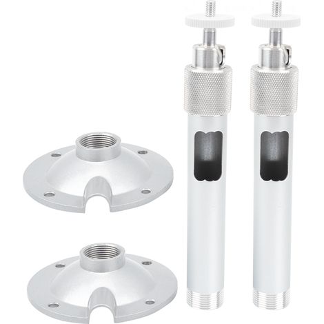 2 supports de caméra de surveillance 7,9 pouces, rotatif à 360°, fixation filetée M6 1/4 de pouce, pour CCTV (1/5)