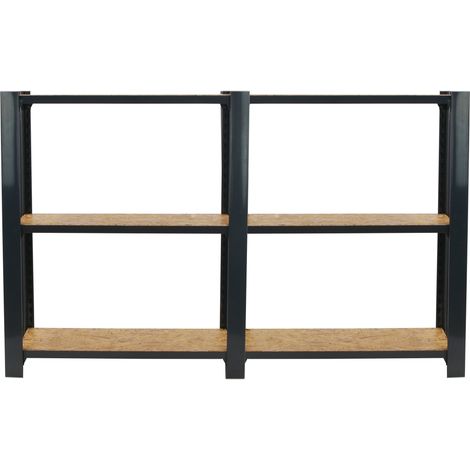 Officlick Mensola Moderna Antracite 160 cm Larghezza