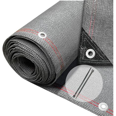VOUNOT 1×20m Privacy Netting 230 g/m² Garden Screening Shading Net Grey