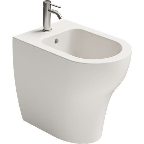 Bidet unica bidet unica monoforo filo parete - cm 54x35xh42