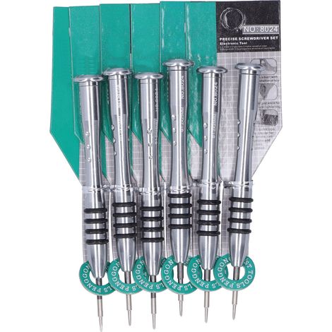 Outil de réparation manuel à long manche, lot de 6 tournevis en acier chrome vanadium avec embout cruciforme (1/5)