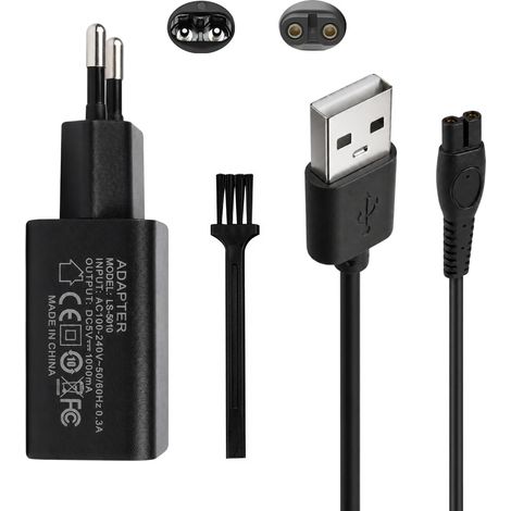 5V Chargeur Tondeuse Compatible avec QP2734 QP1924 QP2724 QP2734 QP2824 QP2834 QP4631 MG5910 MG7910 MG9510, Adaptateur USB (1/5)