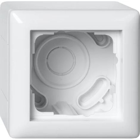 Gira Caja AP 1f + Marco Standard 55 Blanco puro [106103], 1061 03