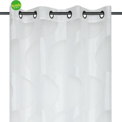Tenda Martial Velo Stof 140 x 260 cm bianca con decoro