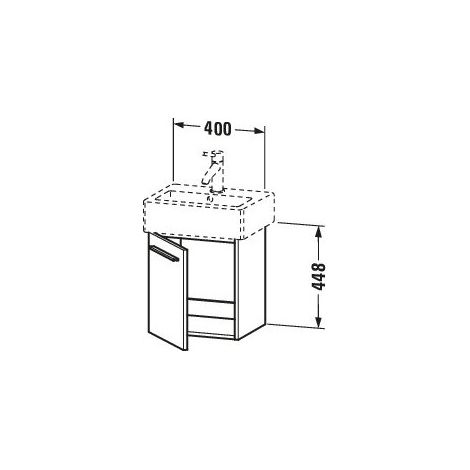 DURAVIT XL6209L0707 WTU murale X-Large 448x400x328mm 1 (1/3)