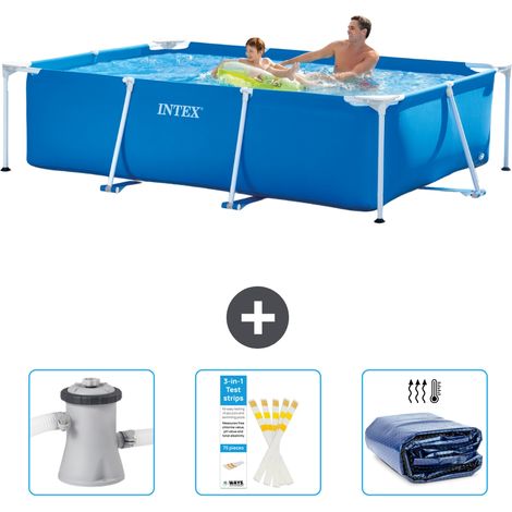 Intex Piscina con estructura Rectangular - 260x160x65 cm - 6-piezas SCB74 (1/5)