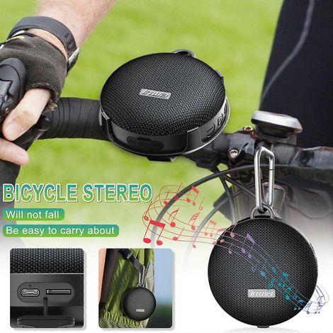 Enceinte Bluetooth portable pour vélo, enceinte extérieure IPX7, enceinte sans fil Bluetooth 5.0 pour vélo avec son pour rouler (1/5)