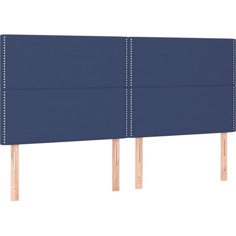 Maison Exclusive - Cabecero de cama azul 180x5x118/128 cm Tela