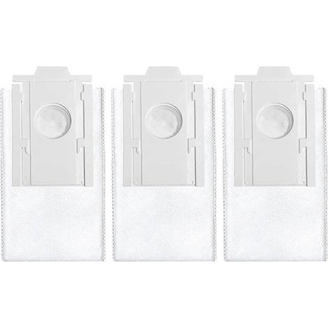 Sacs à poussière pour robot aspirateur Samsung Jet Bot+ AI+ VCA-RDB95 - Lot de 16 sacs filtrants en tissu non tissé blanc pour station de nettoyage (1/5)