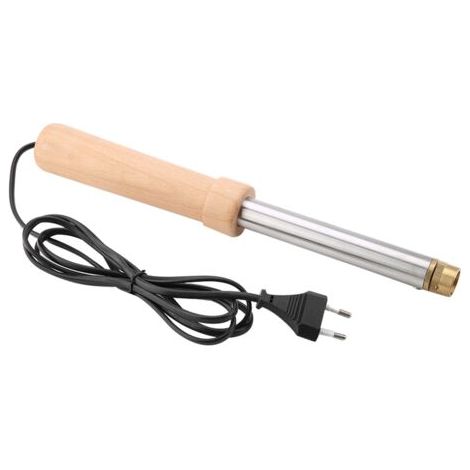 DEESSE SHOP-Écorneur électrique de veau, écorneur de chèvre de bloc de cuivre avant brun + argenté, pour moutons de poulets de ferme d'élevage (1/5)