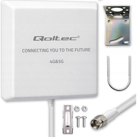 Antena 4G 5G qoltec 57062 direccional impermeable exterior (1/3)