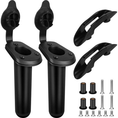 Support de canne à pêche pour kayak, support de pagaie, clip de pagaie, kit de montage, vis, écrou (1/5)